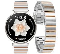 DEALELE Pulsera compatible con Huawei Watch GT5 Pro 42 mm / GT5 41 mm / GT4 41 mm / Fossil Women's Gen 6 / Gen 5E 42 mm / Garmin Venu 3S, 18 mm Acero Inoxidable Metal Repuesto Pulseras para Mujer