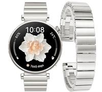 DEALELE Pulsera compatible con Huawei Watch GT5 Pro 42 mm / GT5 41 mm / GT4 41 mm / Fossil Women's Gen 6 / Gen 5E 42 mm / Garmin Venu 3S, 18 mm Acero Inoxidable Metal Repuesto Pulseras para Mujer