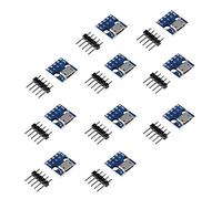 Dealikee 10 unids hembra Micro USB a DIP 5-Pin Pinboard 2.54mm Micro USB Tipo Interfaz Adaptador de Alimentación Placa 5V módulo de ruptura