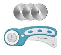 dealkits Cortamoquetas Set, 45 mm Acero Inoxidable Plástico - Cortabaldosas con mecanismo de protección, de piel, costura y más