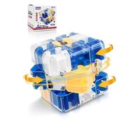 DealKits Cubo mágico 3D, bola de laberinto, rompecabezas complejo con bolas giratorias, rompecabezas 3D, juguete interactivo y práctico para entrenar el estrés (6,9 cm)