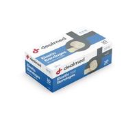 Dealmed Paquete de 10 vendas elásticas de 6 pulgadas con cierre automático, rollo de compresión cómodo, 5 yardas estiradas