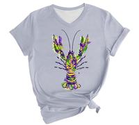 Deals of The Day Lightning Deals Women Tshirts Nochevieja Traje de Nochevieja Mujer Vestido de Navidad Mujer Blusa Carmen Brillante Mujer Moda Queen Manga Larga 2024