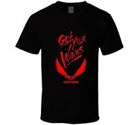 Dean Guitars Get Your Wings Black T Tshirts Camisetas y Tops Black L(Medium)