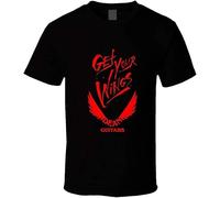 Dean Guitars Get Your Wings Black T Tshirts Camisetas y Tops Black(XX-Large)