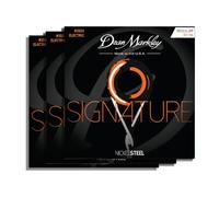 Dean Markley Electric Guitar Strings Signature 6 Steel Set Níquel Wound Guitar Strings Regular, Soft Electric Guitar Strings for Superior Tono and Sustainability, 10-46, 2503 Regular Gauge Pack Of 3