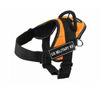 Dean & Tyler DT Fun Us Military K9 - Arnés con Borde Reflectante, Talla S, Color Naranja