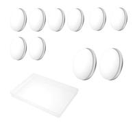 DEANKEJI 10 Piezas Pesos de Cortina Magnéticos, Imanes de Cortina de Ducha, Redonda Pesos de Mantel, Pesas Magnéticas para Cortinas para Manteles, Cortinas de Baño, Persianas