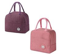 DEANKEJI 2 Piezas 6.2 litros Bolsa Termica Porta Alimentos, Doble Espesor Bolsa Porta Alimentos, Lunch Bag Oficina Viaje Picnic, Adecuado para Picnic, Oficina, Escuela