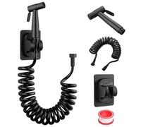 DEANKEJI 3 Metros PE Duchas Higienicas para Wc-Conjunto, Negro Ducha de Mano Bidet, Grifo Wc Higienico con Manguera, Grifo Bidet, para Cocinas, Baños y Hoteles