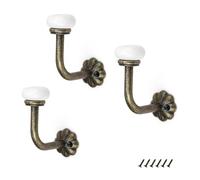 DEANKEJI 3 Piezas Gancho Antiguo, Perchero Retro, Ganchos para Colgar, Gancho Perchero, puede Utilizar Como Percha o Toallero, para Colgar, Ropa, Toallas, Bolsas, Sombreros, Bufandas