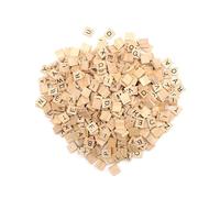 DEANKEJI 500 Piezas de Letras de Madera, Rompecabezas de Letras Madera de la A a la Z Todos Numerados, Letras para Artes y Manualidades, para Que los niños Aprendan