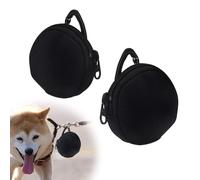 DEANKEJI Bolsa Premios Perro, 2 Piezas Portátil Bolsa Premios Perro Adiestramiento, Bolsa Chuches Perro con Mosquetón, Fácil de Limpiar e Inodoro