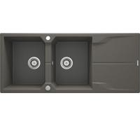 Deante Andante fregadero de granito 116x50 cm antracita ZQN_T213