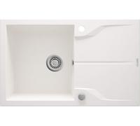 Deante Andante fregadero de granito 78x49 cm blanco ZQN_A113