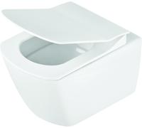 Deante Anemon taza de inodoro con asiento de cierre suave suspendido sin reborde blanco CDZD6ZPW