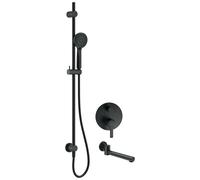 Deante Arnika conjunto bañera/ducha empotrado negro NAC_N9QA