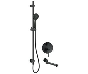 Deante Arnika conjunto bañera/ducha empotrado negro NAC_N9QA