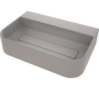 Deante Arnika lavabo 60.5x40.5 cm rectangular sobre encimera gris/piedra CQA_SU6S