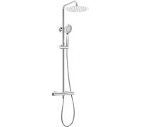 Deante conjunto de ducha a pared con termostato con rociador con efecto lluvia cromo NAC_04OT