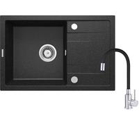 Deante Corio fregadero con grifo grafito/acero ZRCP2113