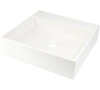 Deante Correo lavabo 40x40 cm cuadrada sobre encimera blanco CQR_AU4S