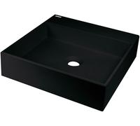 Deante Correo lavabo 40x40 cm cuadrada sobre encimera negro CQR_NU4S