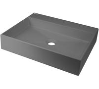 Deante Correo lavabo 50x40 cm rectangular sobre encimera antracita CQR_TU5S