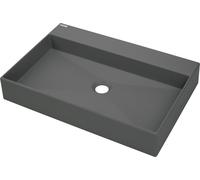 Deante Correo lavabo 60x40 cm rectangular sobre encimera antracita CQR_TU6S