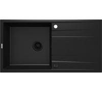 Deante Eridan fregadero de granito 100x52 cm negro ZQE_N713