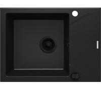 Deante Evora fregadero de granito 59x44 cm negro ZQJ_N11A