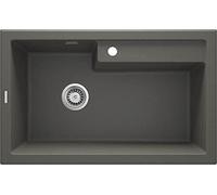 Deante; Fregadero de cocina de granito ERIDAN (ZQE_T10B); Couleur : antracita metalizado