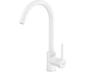 Deante Milin grifo de cocina de pie blanco BEUW62M
