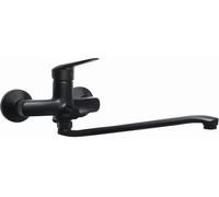 Deante Neo Boro grifo para lavabo a pared negro BMO_N56M