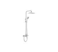 DEANTE NUT 04XM Cabezal de ducha de tubo cromado 1-función con válvula mezcladora