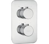 Deante; Panel de grifería para mezclador termostático de empotrar box BXY_0EBT; Color: cromo