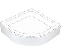 Deante Plus II plato de ducha semicircular 80x80 cm blanco KTU_032B