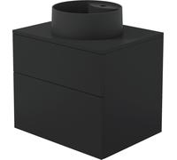 Deante Prizma lavabo con mueble y encimera 60 cm negro SDNB6SNU4B