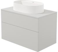 Deante Prizma lavabo con mueble y encimera 80 cm beige SDKB8SAU6B