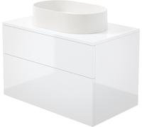 Deante Prizma lavabo con mueble y encimera 80 cm blanco SD6B8SAU6S