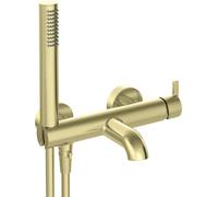 Deante Silia grifo de bañera y ducha a pared oro BQSR11M
