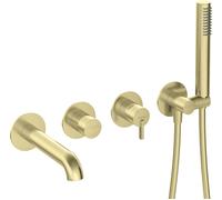 Deante Silia grifo de bañera y ducha empotrado oro BQSR18P