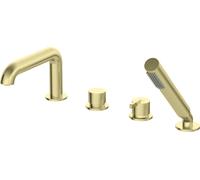 Deante Silia grifo de bañera y ducha en bañera oro BQSR14M
