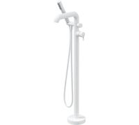 Deante Silia grifo de bañera y ducha en suelo blanco BQS_A17M