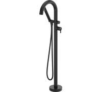 Deante Silia grifo de bañera y ducha en suelo negro BQS_N17N