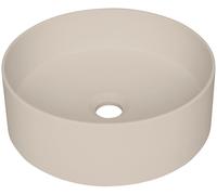 Deante Silia lavabo 36x36 cm circular sobre encimera marrón/beige CQS_5U4S