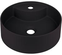 Deante Silia lavabo 36x36 cm circular sobre encimera negro CQS_NU4B