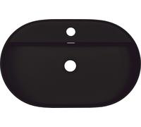 Deante Silia lavabo 55x35 cm oval sobre encimera negro CQS_NU6B