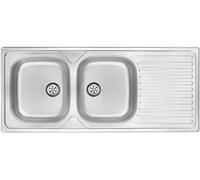 Deante Techno fregadero de acero 116.5x50 cm ZEU_3210