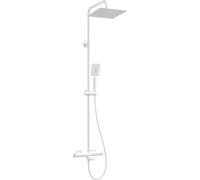 Deante Therm conjunto de ducha a pared con termostato con rociador con efecto lluvia blanco NAC_A1HT